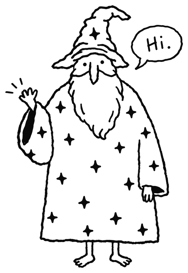 Mr. Tinta waving hi